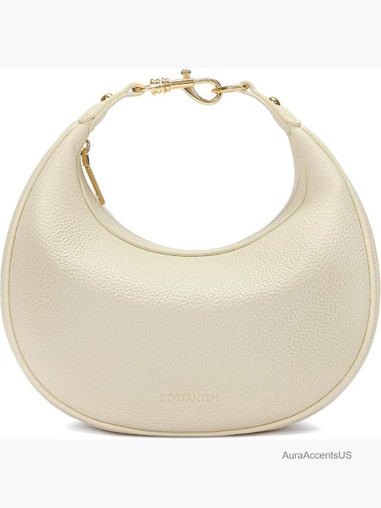 Crescent Shoulder Bag Vegan Leather Crossbody Clutch Small Purse Removable Strap